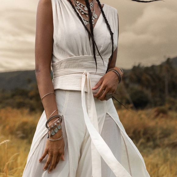 Wedding Jumpsuite - cotton/silk - Picture 3 of 6